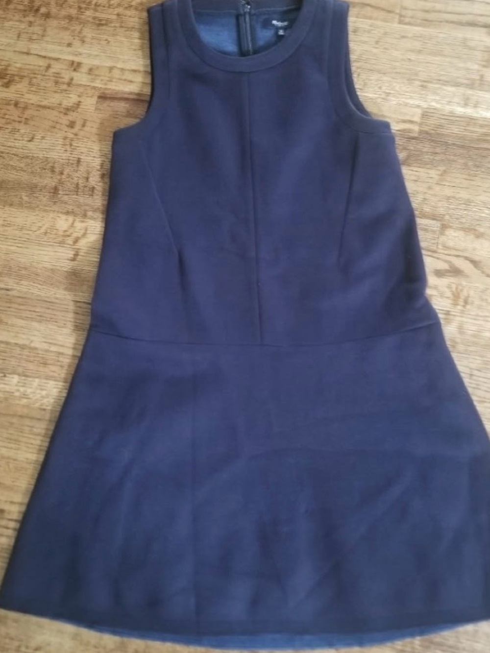 Madewell Navy Sleeveless Mini Shift Dress - Picture 2 of 4